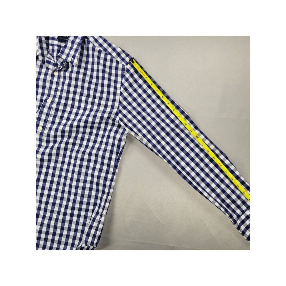 J.Crew Men's Performance Slim Untucked Gingham Button-Down Shirt - Picture 5 of 7